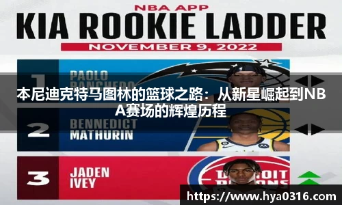 本尼迪克特马图林的篮球之路：从新星崛起到NBA赛场的辉煌历程